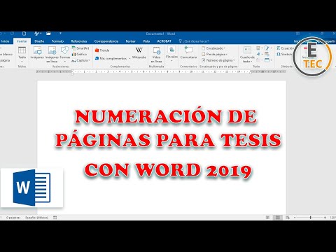 Guía detallada para la inserción de números de página en una tesis