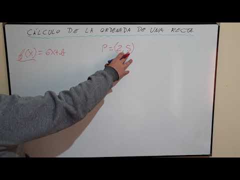 Guía para calcular el valor de la ordenada al origen en una función lineal