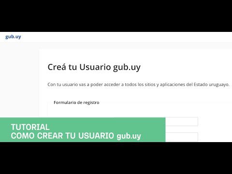 Guía para activar una cuenta de usuario en el sitio web gub.uy