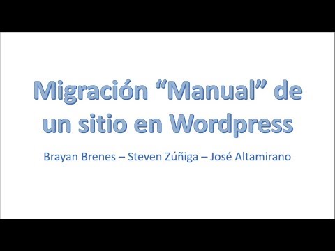 Guía detallada para realizar una migración manual de WordPress