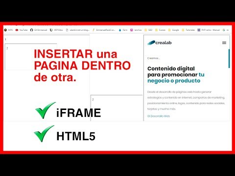 Integración de páginas web: Cómo mostrar una página dentro de otra