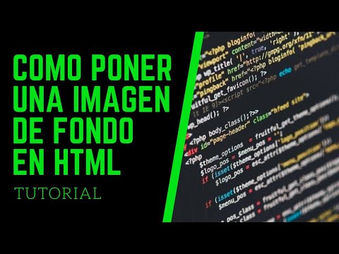 Cómo agregar un fondo a una página web en HTML