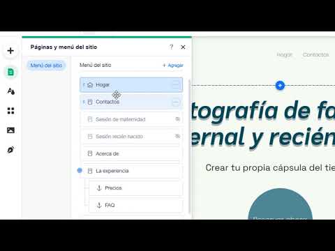 Descubre los variados menús de Wix para tu sitio web